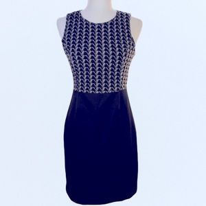 NEWPORT NEWS BLACK/GRAY SLEEVELESS DRESS 4